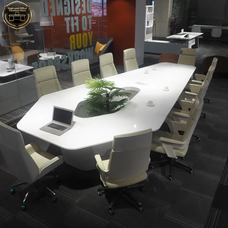 Office Tech Room - Moderne Weiße High-Tech Smart Büromöbel 8