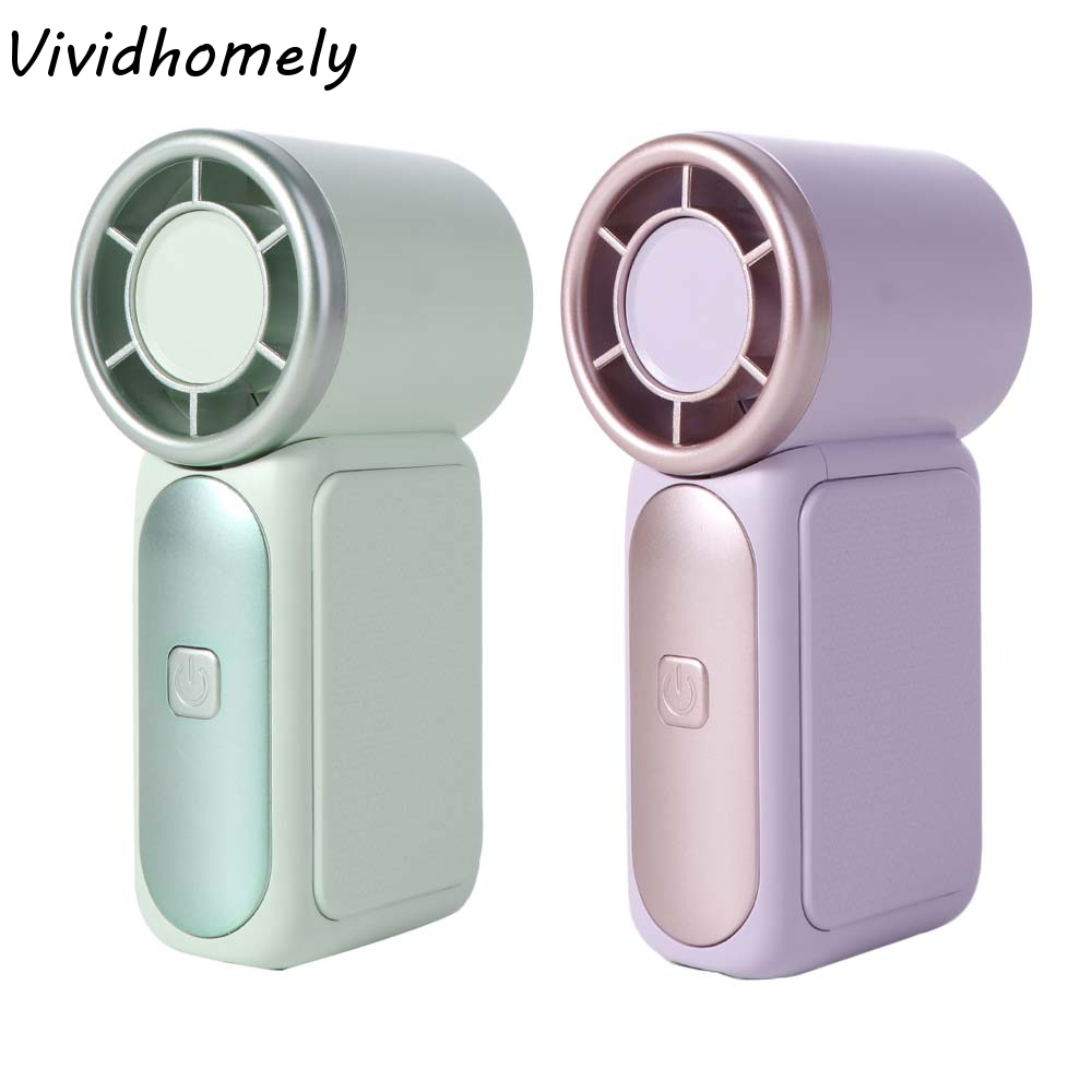 Office Tech Gear - 6-Gang-Wind-Mini-Handventilator mit Air-Turbo-Technologie, LED-Display, ultra-leiser, einstellbarer,