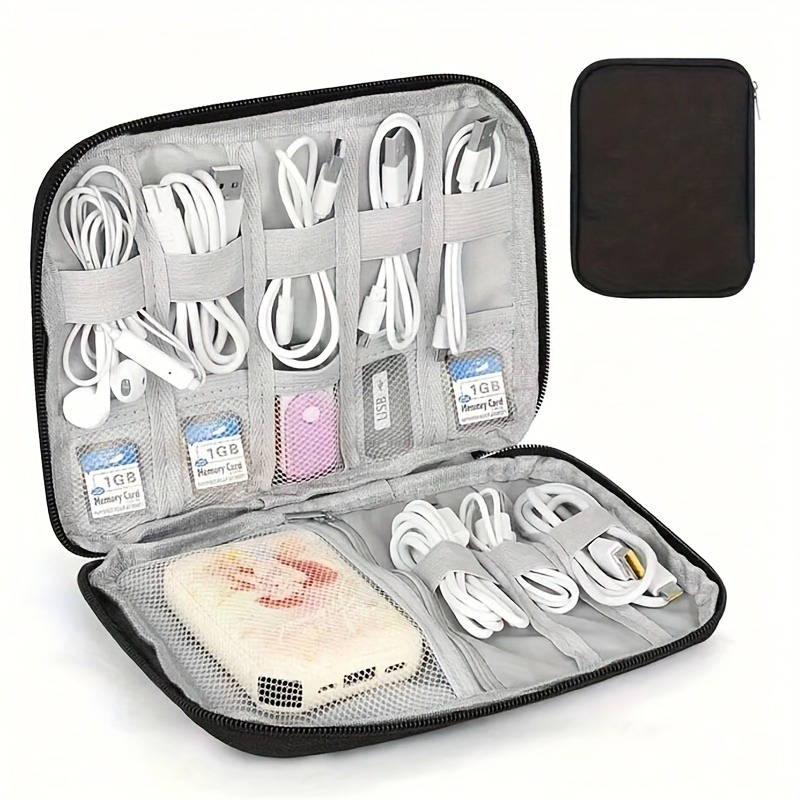 Office Tech Gear - Eine Multifunktionale Elektronik-Zubehörbox - Reise-Kabelorganizer-Etui -
