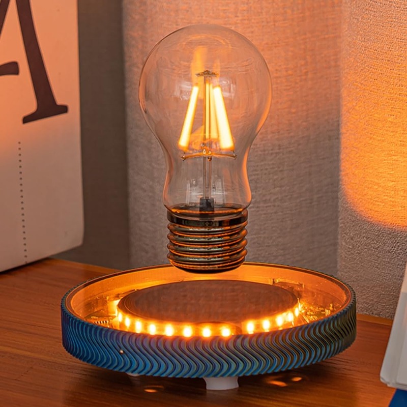 Office Of Tech - Schwebende Kabellose LED-Glühbirne Schreibtischlampe für Einzigartige