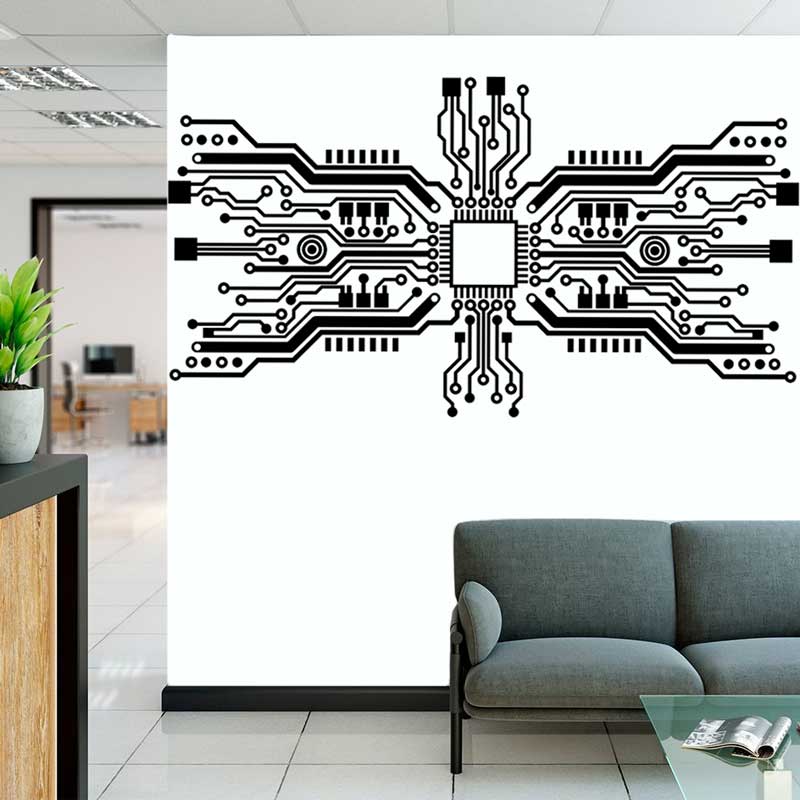 Platine Chip Wand Aufkleber Te – Office Tech Room Bewertung und Preis